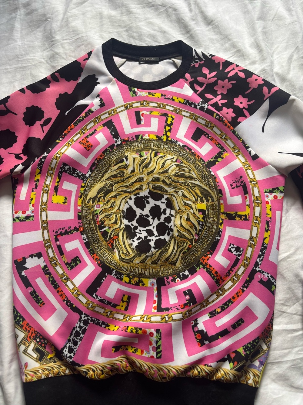Versace  Pink Medusa Graphic Sweatshirt